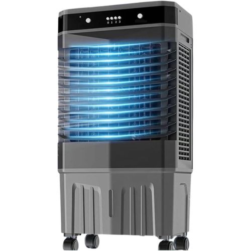 Climatiseur Mobile Portable avec Mode Nuit roulettes 360,50L Double Moteur Rafraichisseur d'air avec 3 Vitesses 15H Timer 120° Oscillation Climatiseur Ventilateur pour Chambre Bureau