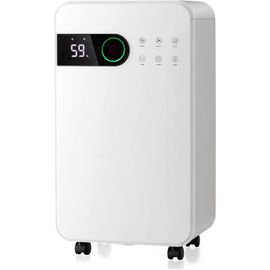 Déshumidificateur 50L/Jour pour Pièces jusqu¿à 60¿ avec 4 Modes, 2 Vitesses De Ventilateur, Écran Tactile/Contrôle Wifi, Minuterie 24H, Protection Contre Débordement