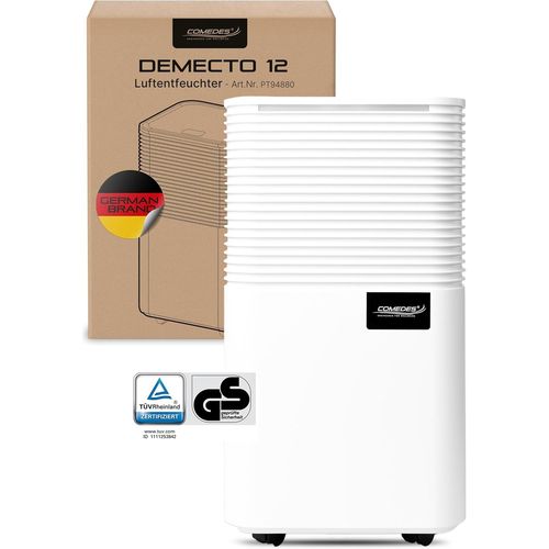 GUES-Déshumidificateur 12 L/24 H ¿ Déshumidificateur Silencieux Avec Roulettes ¿ Déshumidification Silencieuse Et Économe En Énergie Pour Les Pièces À Vivre Et Les Bureaux Jusqu'À 25 M²/125 M³ ¿