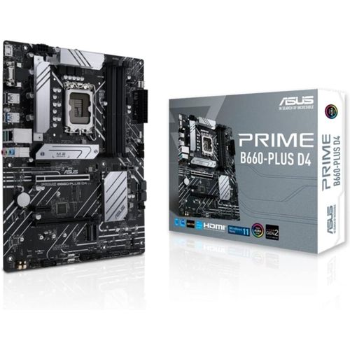 Prime B660-Plus D4¿Carte Mère Intel B660 Lga 1700 Atx (8 Phases D¿Alimentation,Pcie 4.0 Slots,3Xm.2 Slots,Realtek 2.5Gb Ethernet,Usb 3.2 Gen 2X2 Type-C,Usb 3.2 Gen 1 Type-C)