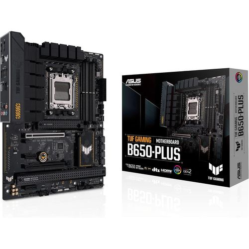 DELI-Tuf Gaming B650-Plus ¿ Carte Mère Gaming Amd Ryzen Am5 Atx (14 Phases D'Alimentation, Pcie 5.0 M.2 Support, Ddr5, 2.5 Gb Ethernet, Usb4, Aura Sync Rgb)