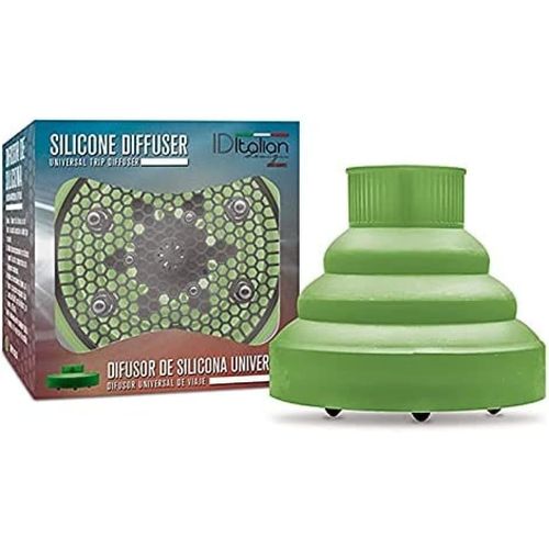 - Diffuseur universel de silicone, adaptable à tout type de sèche-cheveux 1 diffuseur, vert