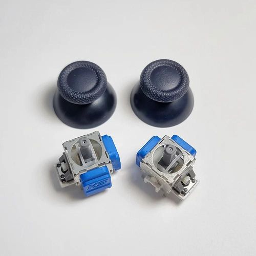 Ore-1/5/10/20 Paires K-Silver Js13 Pro Tmr Joystick Électromagnétique Avec Capuchon De Poignée Pour Ps5 3d Thumbstick Analogique Avec Capuchon Anti-Déversement-1pair-Black Cap W Joystick