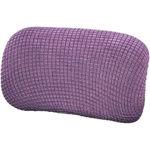 1 Housse De Coussin Élastique Pour Chaise De Bureau-Housse D'appui-Tête-Imperméable-Anti-Salissure-Anti-Poussière-Housse D'appui-Tête-Violet Clair