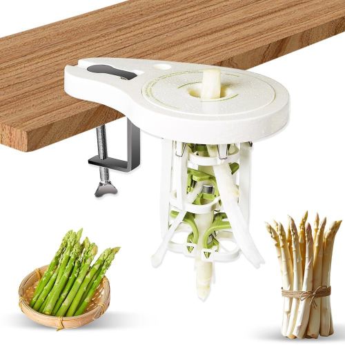 Éplucheur D'asperges Avec 6 Lames De Précision,Serre-Vis Et Pilon,Éplucheur Manuel Sans Courant Pour Asperges,Éplucheur D'asperges,Éplucheur D'asperges Pour Asperges Vertes Et Blanches
