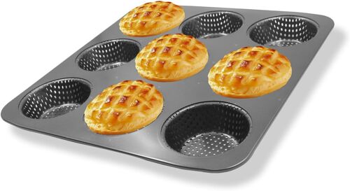 Mini Plateau À Hamburger Avec Compartiments Pour Chignon Hamburger,Moule À Hamburger,Moule À Hamburger Anti-Adhésif En Acier Au Carbone,9 Tasses Grand Moule De Cuisson Pour Petits Pains