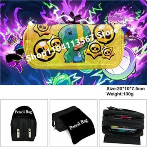 Trousse À Crayons Pour Enfants,Sac À Crayons À Pointes De Héros De Dessin Animé,Boîte À Stylos De Jeu,Fournitures Scolaires Pour Étudiants,Étui À Stylos De Papeterie Corbeau Shelly.Hybd034.Taille Uni