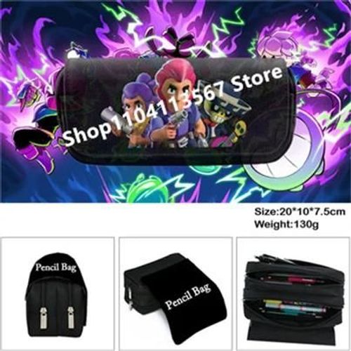 Trousse À Crayons Pour Enfants,Sac À Crayons À Pointes De Héros De Dessin Animé,Boîte À Stylos De Jeu,Fournitures Scolaires Pour Étudiants,Étui À Stylos De Papeterie Corbeau Shelly.Hybd032.Taille Uni