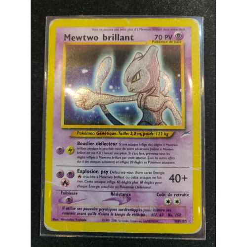 Pokémon Mewtwo Brillant 109 / 105 Holo Neo Destiny