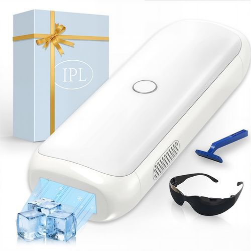 Kalanka-Épilateur Lumière Pulsée De Glace, 999,900 Flashes Ipl Laser Épilation Définitive, 2 Modes 5 Niveaux Énergie Épilateur Laser Puissant Pour Hommes/Femmes/Visage/Corps/Maillot/Aisselles