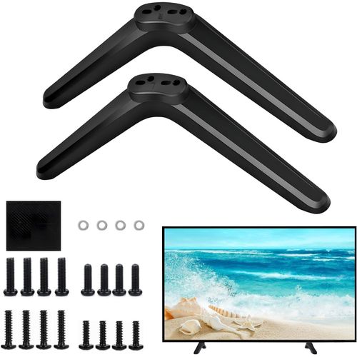 Loc-Pieds De Pied Universels Pour Tv Avec Vis,Design Antidérapant,Pieds De Support Tv Universels De Rechange Pour 81,3 Cm,101,6 Cm,144,6 Cm,124,4 Cm,127,7 Cm,140,7 Cm