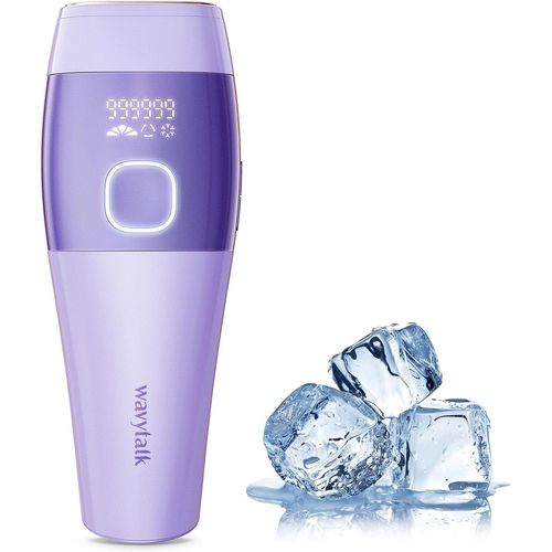 Loc-Epilateur Lumiere Pulsee Pour Les Femmes Et Les Hommes,Épilateur Laser De Glace,24j Haute Énergie Ipl Epilation Definitive 999,999 Flashes Pour Vi Corps Maillot Aisselle(Violet)