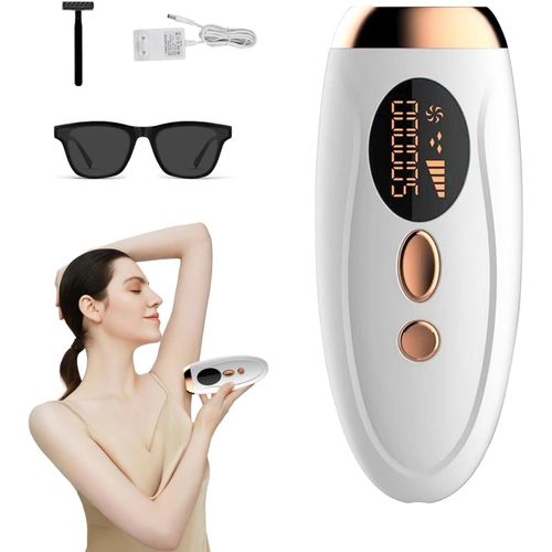 Kalanka-Épilateur À Lumière Pulsée, Épilateur Laser Avec Refroidissement 2 Modes 5 Niveaux D'énergie Epilateur Permanente Appareil D'épilation Laser Pour Femme Et Homme Corps Visage Aisselles Maillot