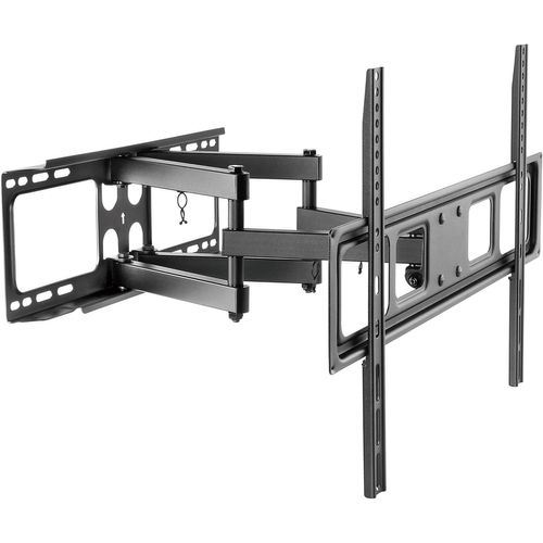 SUBZONAL-Support TV Mural, Support Universel inclinable et pivotant pour téléviseurs 32-70 Pouces Plats et incurvés jusqu'à 40kg, Support TV Max. VESA 600x400 mm, Noir