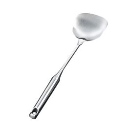 Spatule En Acier Inoxydable, Manche Allongé, Tourneur Solide Multifonctionnel Pour La Cuisson, En Remuant Et En MéLangeant
