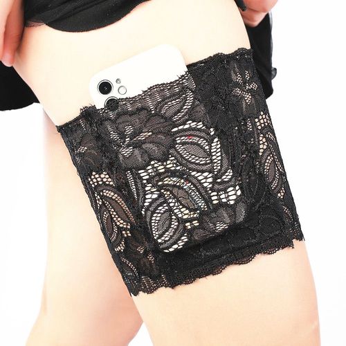 Bas Porte-Jarretelles Bandeau Lisse Le Noir S
