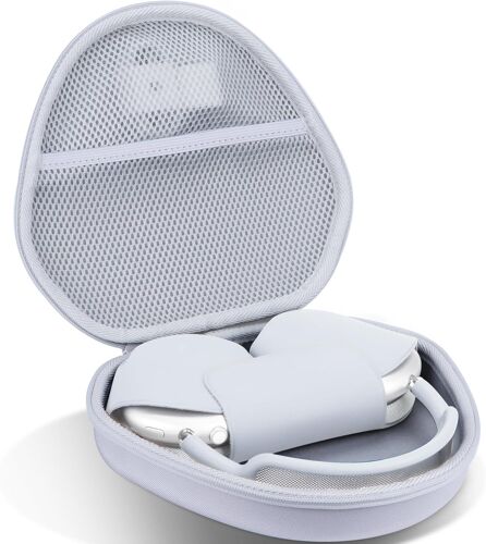 LORANKA-Dur Étui Housse Cas Compatible avec Apple AirPods Max sans Fil Bluetooth Casque (Gris)