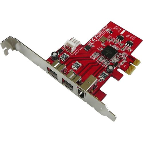 NUEK-Carte Contrôleur Pcie Firewire 400 Ieee1394A Et 800 Ieee3194B Avec Chipset Ti Xio2213 2 + 1 Ports,Gamme Professionnelle