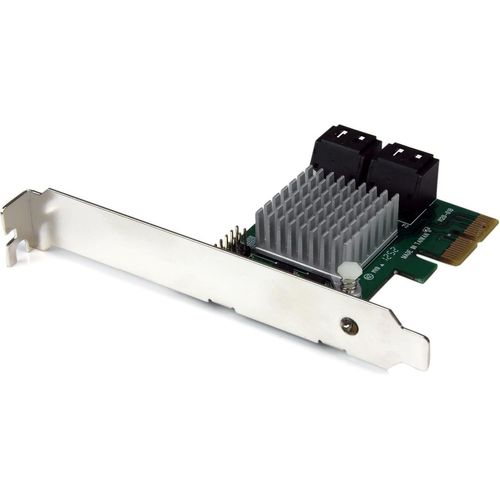 NUEK-Carte Contrôleur Raid Pci Express 2.0 Sata Iii 6Gbps À 4 Ports Avec Hyperduo Ssd Tiering-Adaptateur Contrôleur Pcie Sata 3 (Pexsat34Rh)