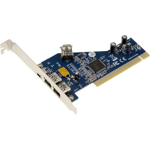 NUEK-Carte Contrôleur Pci Vers Firewire 400 Ieee1394A 3 Ports Avec Chipset Ti Tsb43Ab23