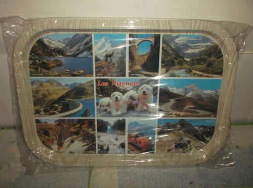 Plateau Repas / Télé / De Service Décoratif : « Les Pyrénées »