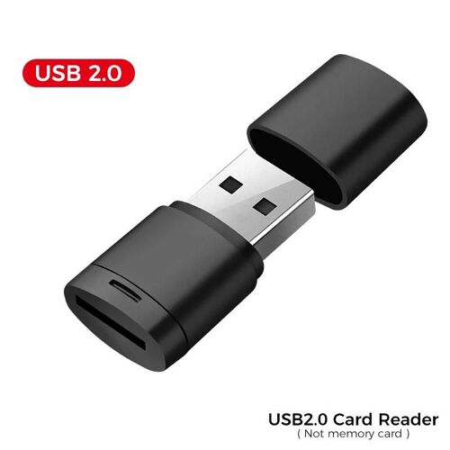 Lecteur Flash USB de carte mémoire USB 2.0 lecteur de carte Micro Mini SD pour carte SD/carte Micro TF