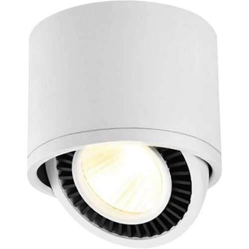 Plafonnier Blanc 15 W Avec 1 Spot Led Réglable, Barre De Spots Moderne Pivotante À 365 Degrés Pour Intérieur, Bureau, Salon, Cuisine, Couloir