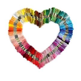 Lot De 100 Fils À Broder Pour Poupées, Multicolores, En Polyester Et Coton, Pour Broderie Au Point De Croix, Fait À La Main