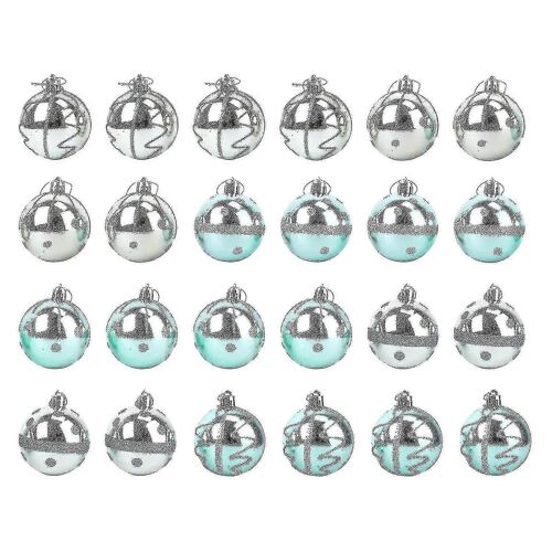 Lot de 24 boules de Noël à suspendre pour sapin de Noël