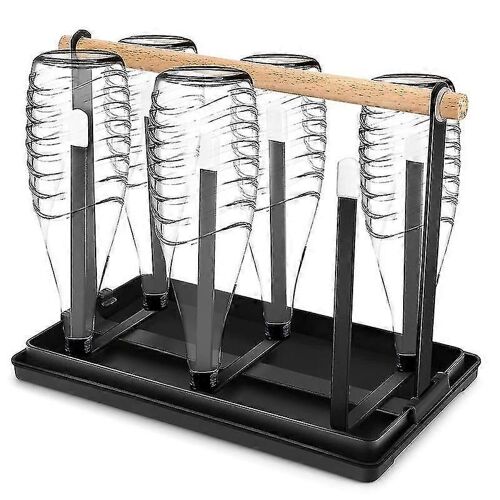 Porte-Bouteilles Sodastream 2025, Support Pour 6 Bouteilles, Égouttoir, Bouteilles, Égouttoir En Métal, Bouteilles, Porte-Gobelet Avec Bac D'égouttage Pour Bouteilles Et Gobelets (B
