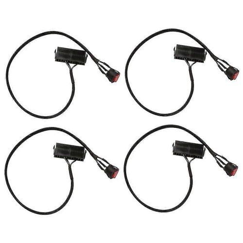 4x 24 broches femelles ATX PSU PC alimentation testeur de démarrage câble de démarrage avec interrupteur marche/arrêt