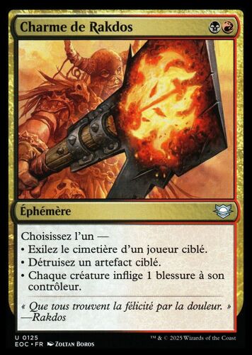 Charme De Rakdos - Magic - Commander - Aux Portes Des Éternités Vf - U - 125