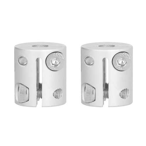 Coupleur D'arbre 2pcs En Alliage D'aluminium D'accouplement D'arbre De Trou Hexagonal Pour Les Pièces De Connexion