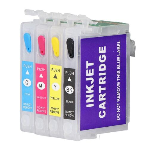 Cartouche d'encre PP BK C M Y 4 couleurs,accessoire d'impression pour papier photo Document T1281 T1282 T1283 T1284