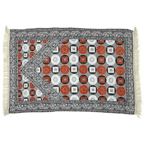 Tapis De Prière Musulman Mince Portable Coton Rectangle Couverture Fournitures Pour La Maison Salonorange