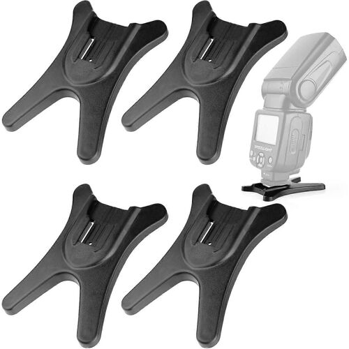 Support de flash d'appareil photo Speedlight Hot Shoe Mount Trépied avec filetage de trépied en métal de 1/4 po pour flash Speedlight