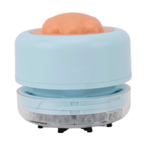 aspirateur de bureau portable mignon chat griffe forme batterie alimenté par batterie silencieux mini nettoyeur de poussière de bureau pour le bureau de l¿école à la maison bleu