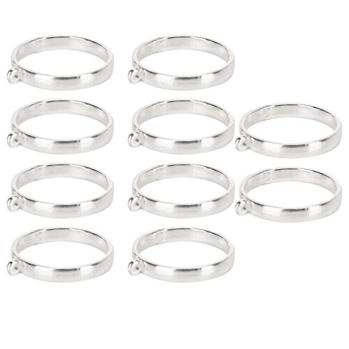 Pendentifs À Cadre Creux Rond Pour Bricolage Fabrication De Bijoux Résultats Fournitures D'artisanatsilver 10pcs