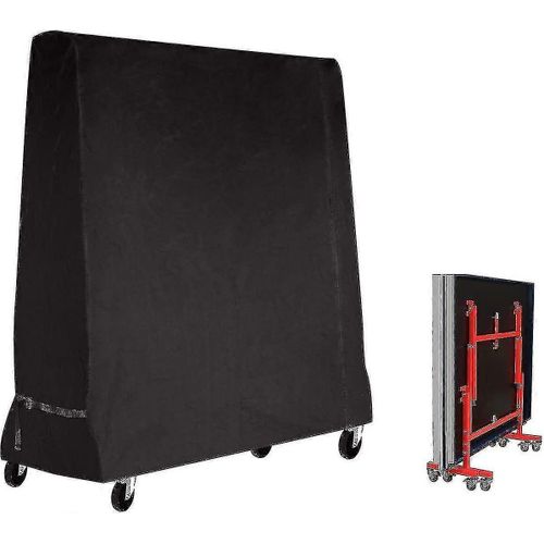 Housse De Table De Tennis De Table Housse Étanche Pour Table De Ping-Pong 165 X 70 X 185 Cm Noir