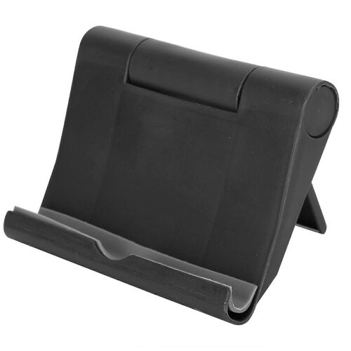 Support De Téléphone Multifonctionnel Support De Bureau Pliant Support En Plastique Portable Pour Tablette De Téléphone Portableblack