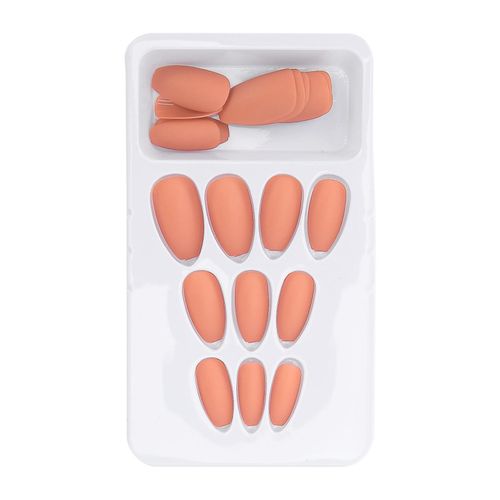 24pcs Faux Ongles Longue Presse Couverture Faux Ongles D'art De Couleur Pour Salon D'art Des Ongles Diyf128 