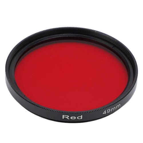 Filtre étanche pour appareil photo Filtre d'objectif rouge complet Verre optique pour objectif d'appareil photo Nikon 49mm