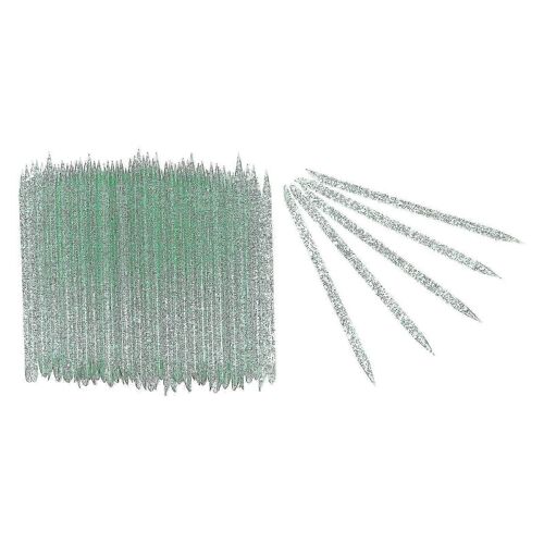 100 Pcs Soin Des Ongles Poussoir À Cuticules Peau Morte Élimination Manucure Pédicure Nettoyant Bâtons Vert 