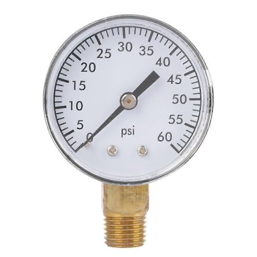Manomètre De Manomètre De Manomètre 0-60psi Pour L'eau Air Huile Cadran Instrument Base Entrée Npt 1/4