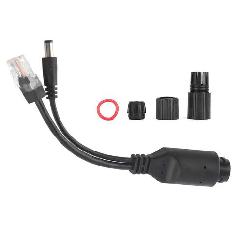 Caméra IP étanche 24V Adaptateur Power Over Ethernet POE Câble Répartiteur InjecteurNoir