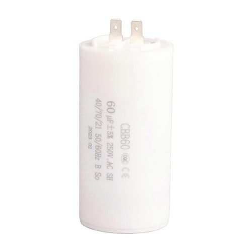 Condensateur de marche cylindrique CBB60 AC 250 V 60 µF 50/60 Hz pour motopompe