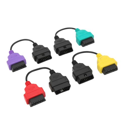 4pcs Obd2 Scanner Câble Adaptateur Diagnostic Connecteur Voiture Scan Outil Remplacement Pour Fiat Ecu