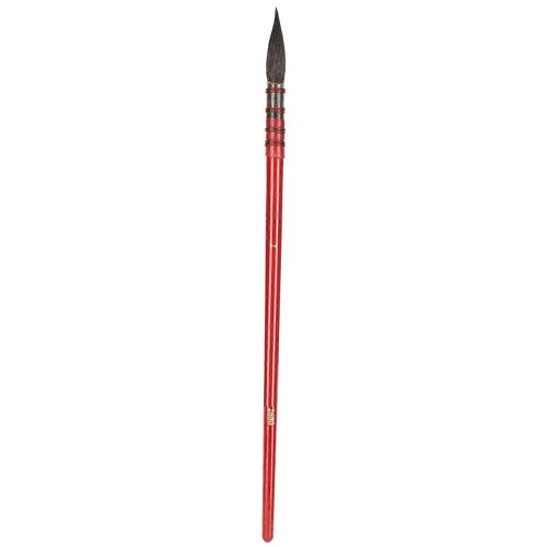 Aquarelle Peinture Pinceau Écureuil Cheveux Pointe Rouge Poignée Main Cravate Fer Cercle Acrylique Artiste Supplyred N ° 2