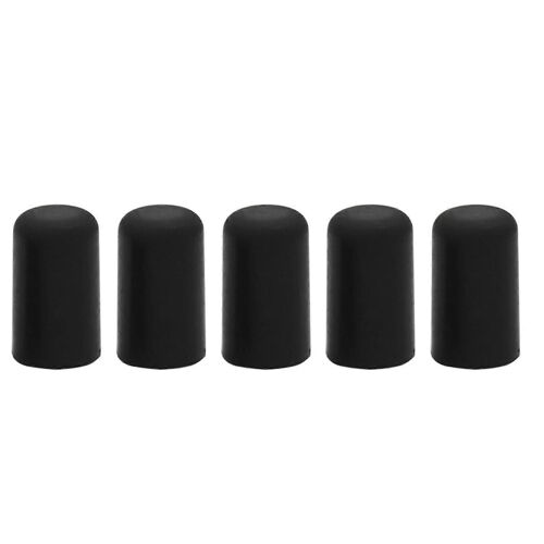 Lot De 5 Protections D'embouts De Violoncelle Portables En Caoutchouc Noir,Accessoires Pour Instruments De Musique