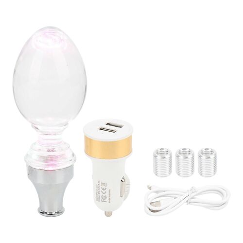 Pommeau De Levier De Vitesse Universel Tête De Levier De Vitesses Acrylique Lumière Ambiante Colorée Activée Par Le Toucher Pour Voiture